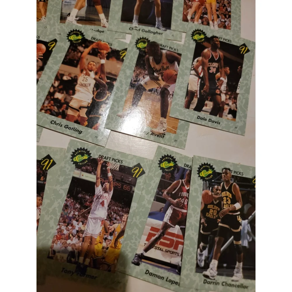 35 Classic Premiere Edition Basketball Cards 1991 1990s Vintage Ncaa